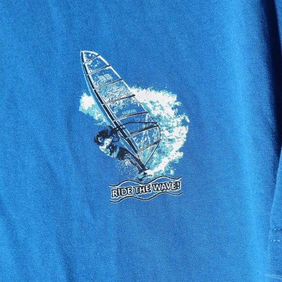 Little Brownie Originals Size XL Double Graphic T-Shirt  "Ride The Wave" 2001 - Picture 3 of 6